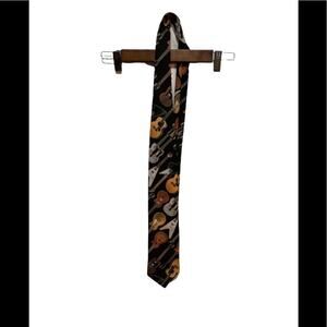 Vintage Gibson guitar electric guitars novelty tie! Rock music